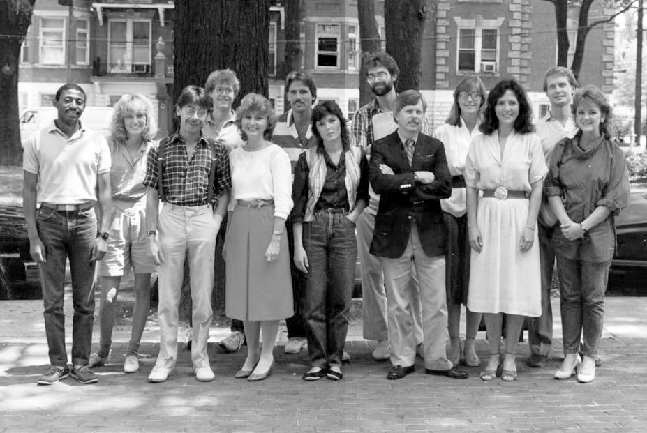Photo of Creative Department from the mid 80s